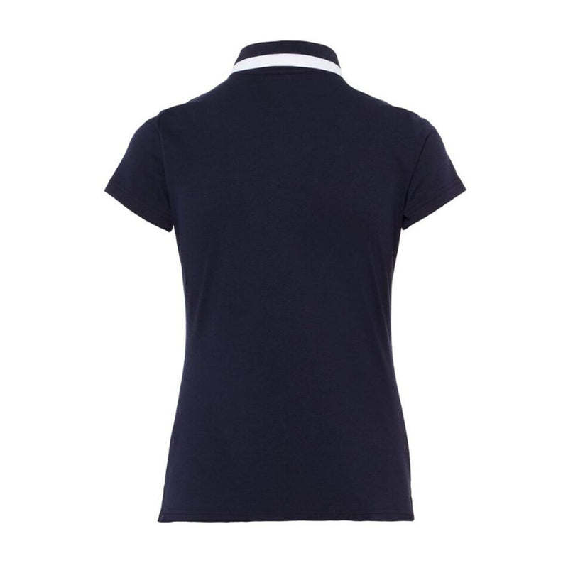 W Alve-Cotton Poly Polo Navy Melange