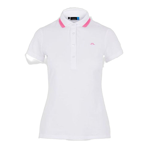 W Alve-Cotton Poly Polo White Damen