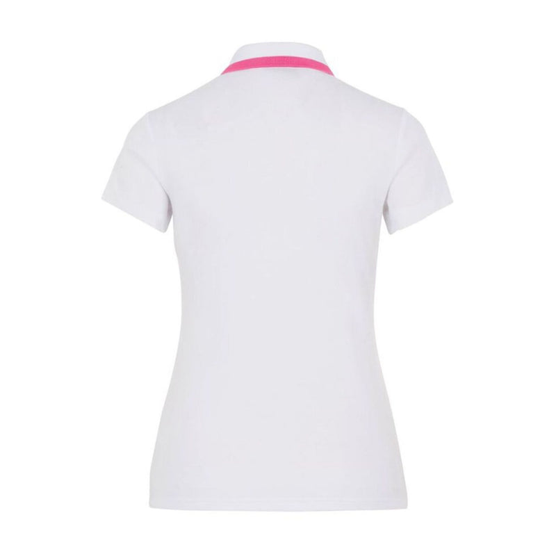 J. Lindeberg W Alve-Cotton Poly Polo White Damen