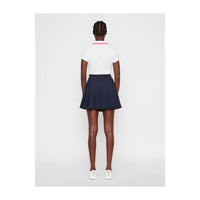 J. Lindeberg W Alve-Cotton Poly Polo White Damen