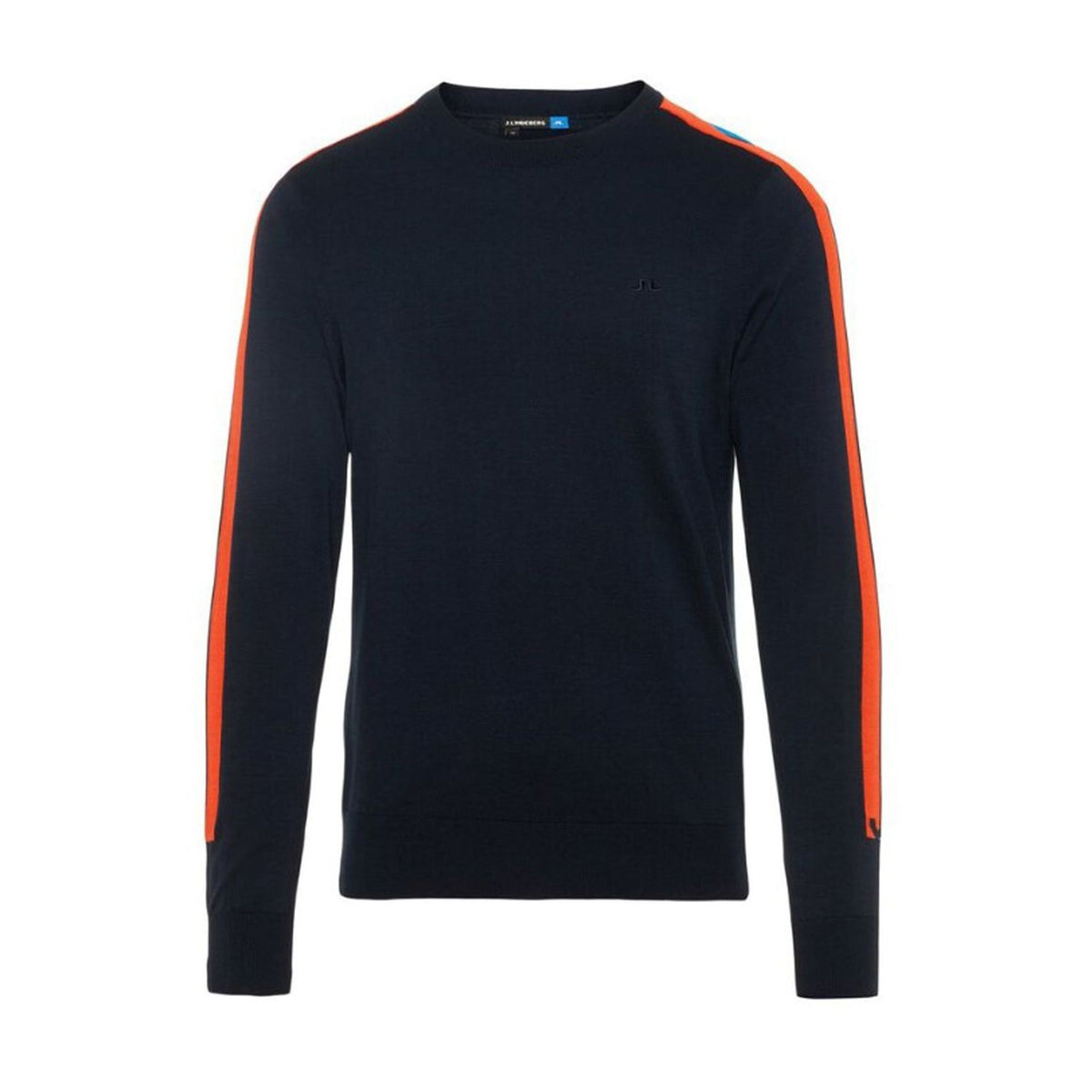 J. Lindeberg Sweater Kevin Crew Neck-Pima Cotton JL Navyblau Herren