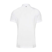 J. Lindeberg M Clark Print Slim Fit-TX Jersey Polo White Herren