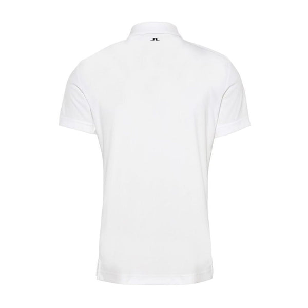 M Clark Print Slim Fit-TX Jersey Polo White