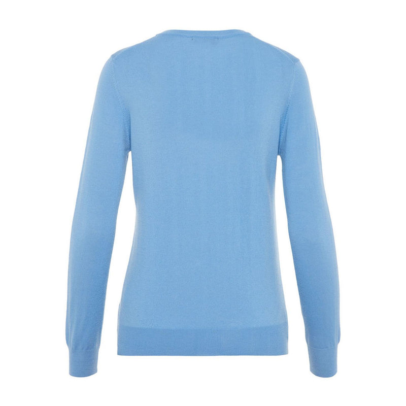 J. Lindeberg W Amaya-True Merino Sweater Lake Blue Damen