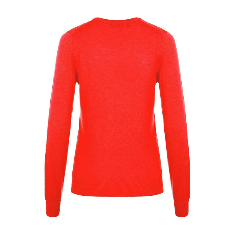 J. Lindeberg W Amaya-True Merino Sweater Tomato Red Damen