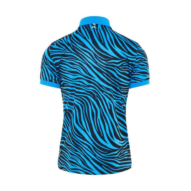 M Tour Tech Print Slim Fit-TX Polo Zebra Worl Blu