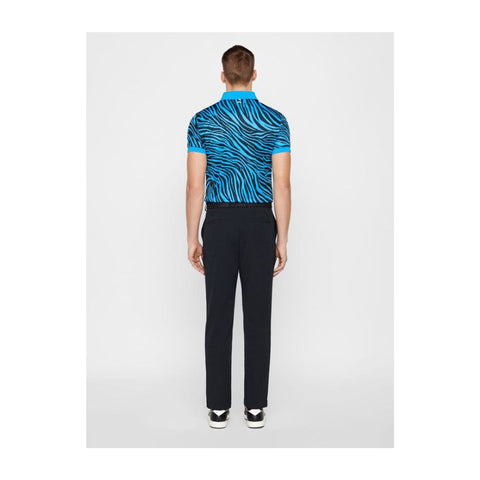 M Tour Tech Print Slim Fit-TX Polo Zebra Worl Blu