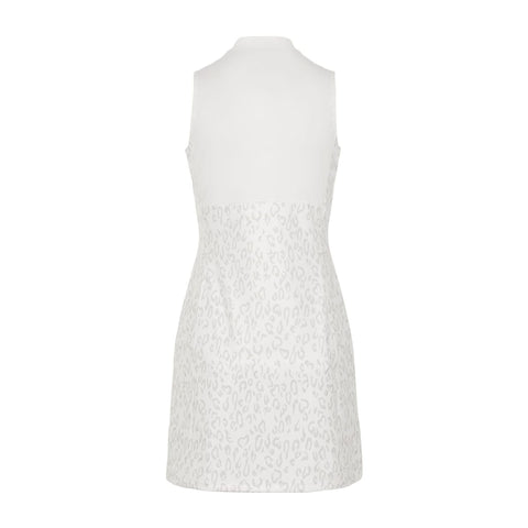 Kleid W Nena Print Animal Grey White