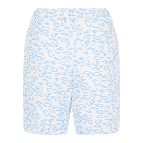 W Gwen Long Printed Short Animal Blue White Damen
