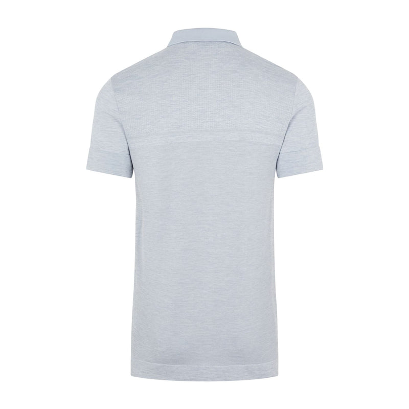 M Alfy Seamless SS Polo Stone Grey Melange