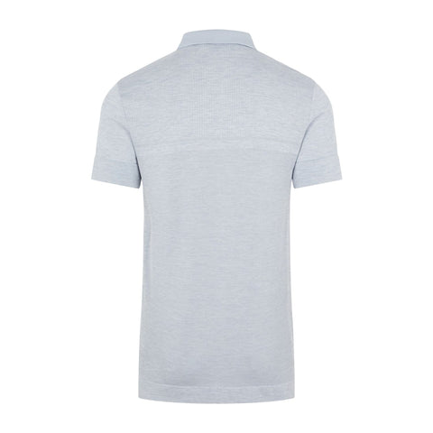 M Alfy Seamless SS Polo Stone Grey Melange