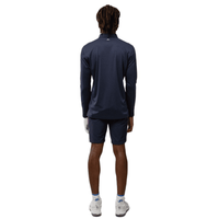 Tour Tech Golf Polo Langarm Navy Melange Herren
