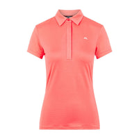 J. Lindeberg W Sue SS Polo Tropical Coral Damen