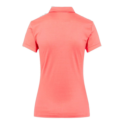 W Sue SS Polo Tropical Coral Damen