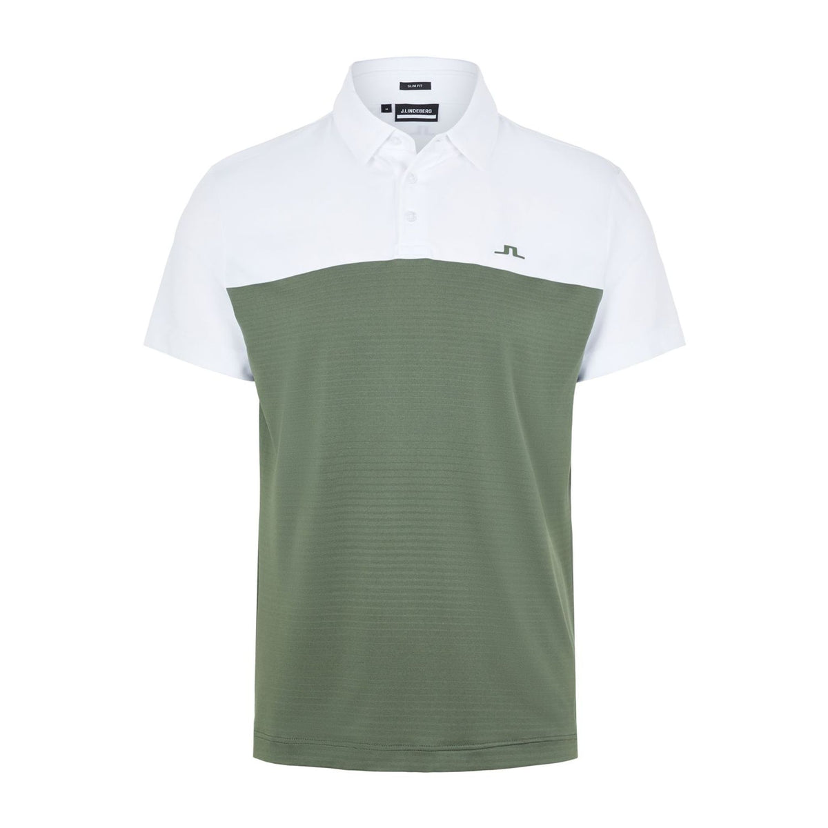 J. Lindeberg M Owen Slim Fit SS Polo Thyme Green Herren