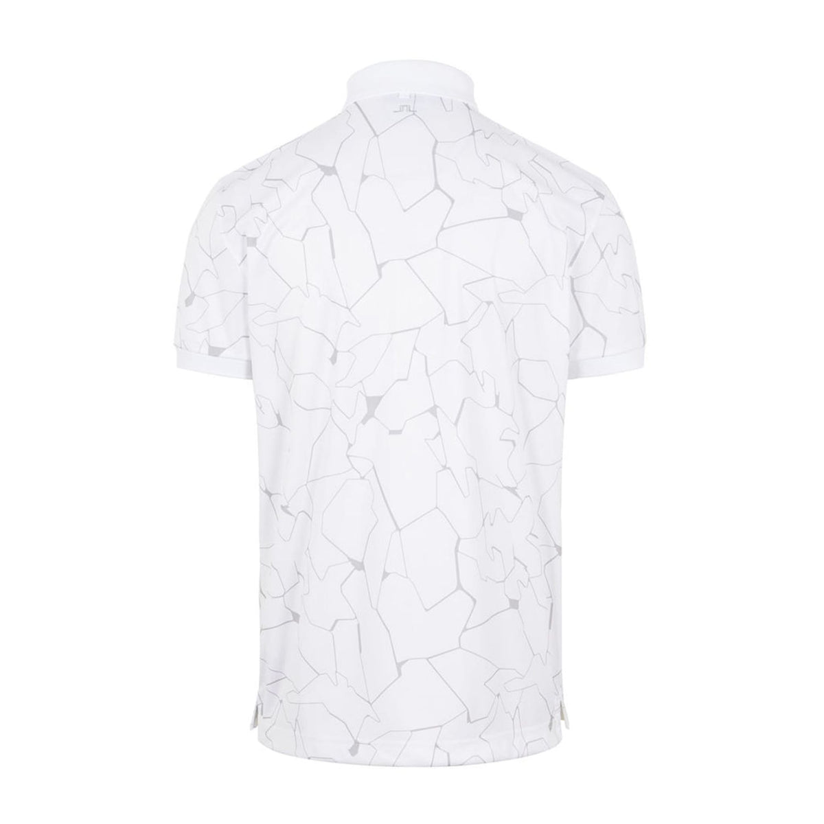 M Tour Tech Reg Fit Print SS Polo Slit White
