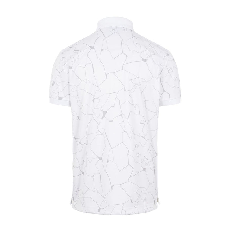 M Tour Tech Reg Fit Print SS Polo Slit White
