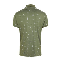 M Glen Regular Fit SS Polo JL Bridge Thyme Green