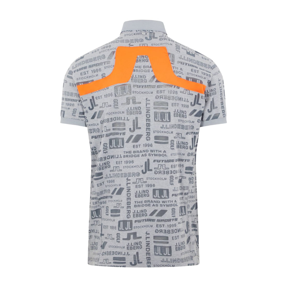 M Kv Regular Fit SS Polo Print JL Future Grey