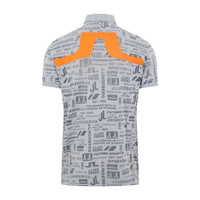 M Kv Regular Fit SS Polo Print JL Future Grey