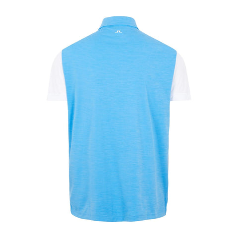 M Harry Regular Fit SS Polo Ocean Blue