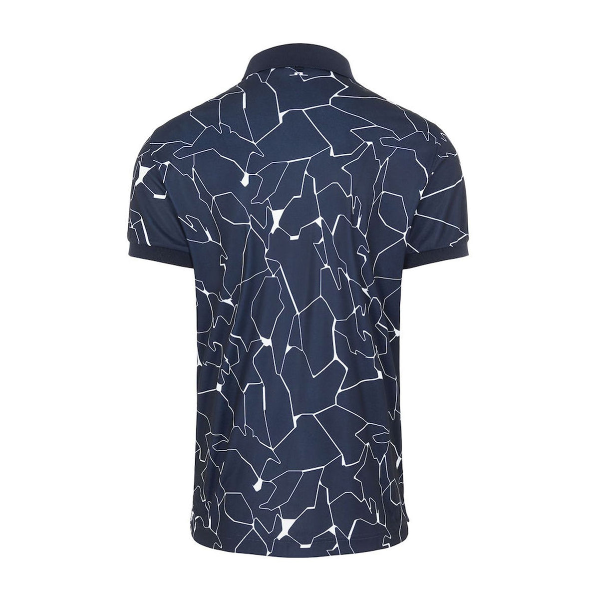 J. Lindeberg M Tour Tech Reg Fit Print SS Polo Slit Navy Herren