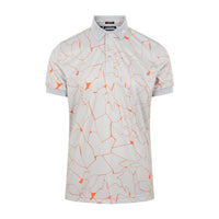 M Tour Tech Reg Fit Print SS Polo Slit Grey