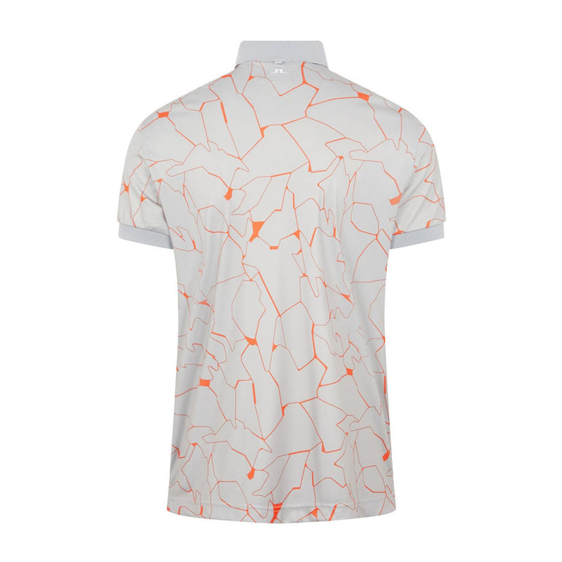 M Tour Tech Reg Fit Print SS Polo Slit Grey
