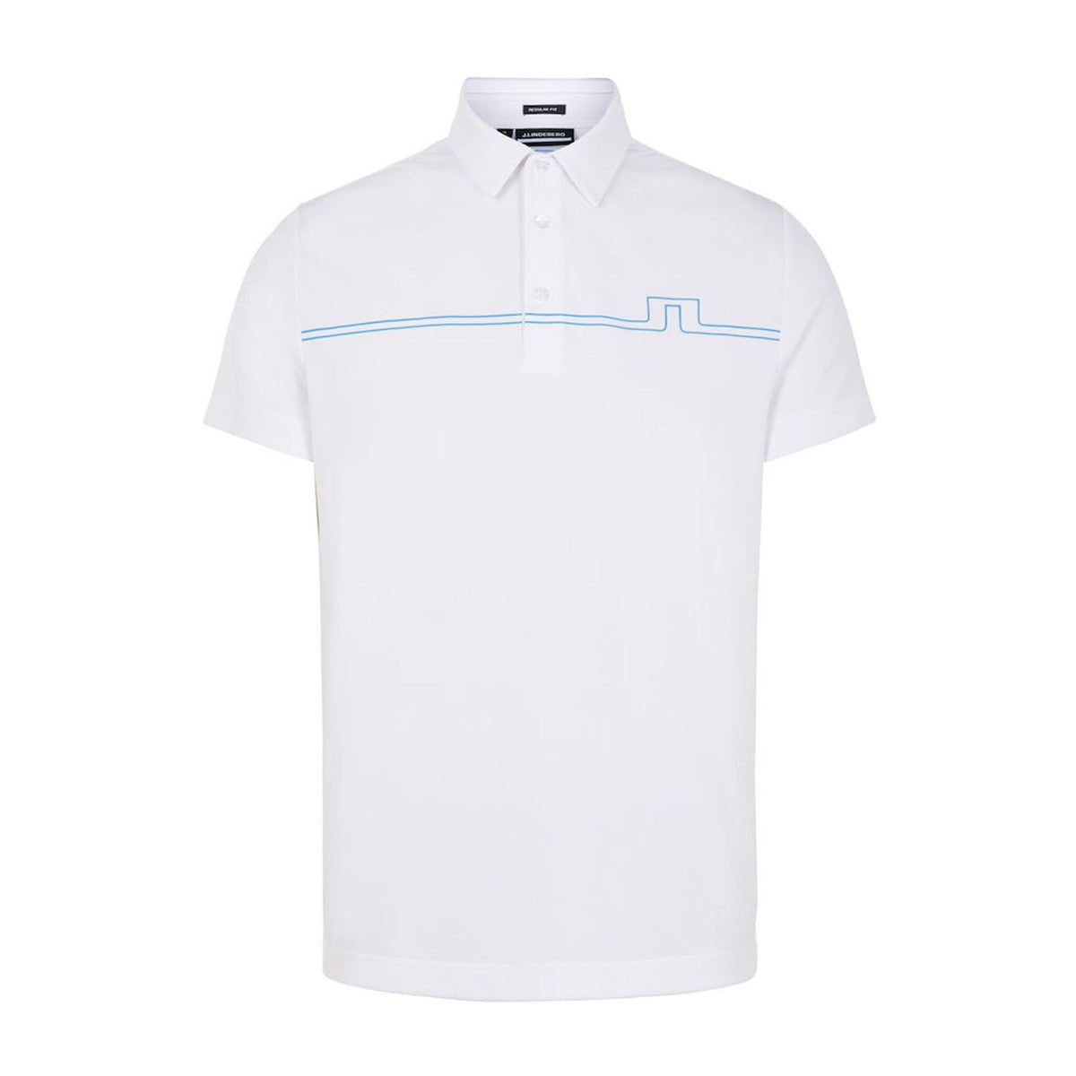 J. Lindeberg M Clay Regular Fit SS Polo White Herren