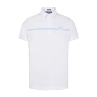 J. Lindeberg M Clay Regular Fit SS Polo White Herren