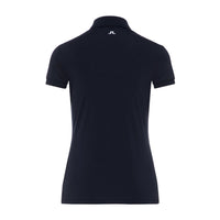 J. Lindeberg W Tour Tech slim TX Jersey Polo Black Damen