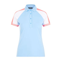 J. Lindeberg W Perinne SS Polo Summer Blue Damen