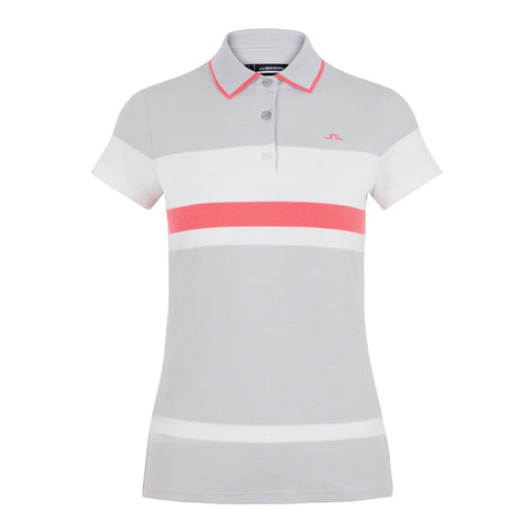 W Jade SS Polo Light Grey Damen