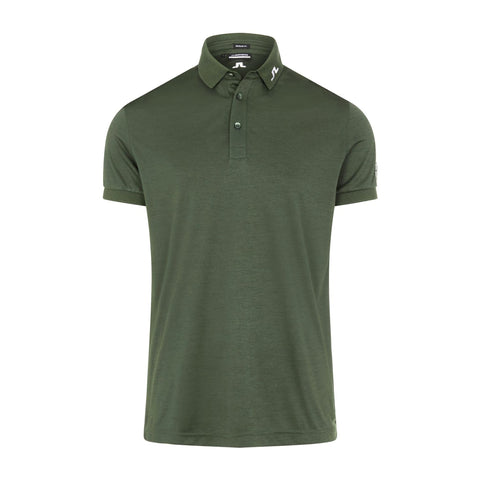 M Tour Tech Reg Fit SS Polo Thyme Green Melange