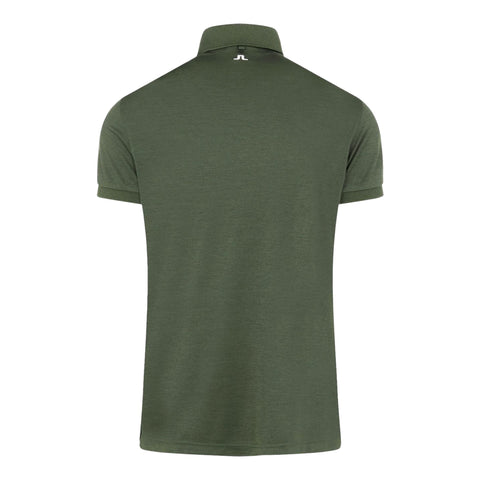 M Tour Tech Reg Fit SS Polo Thyme Green Melange Herren
