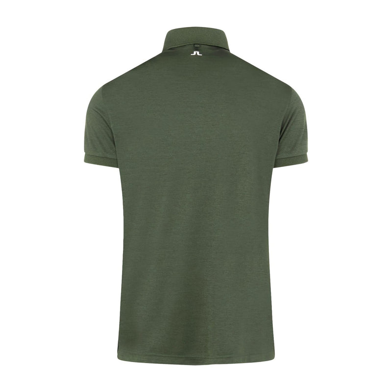 M Tour Tech Reg Fit SS Polo Thyme Green Melange