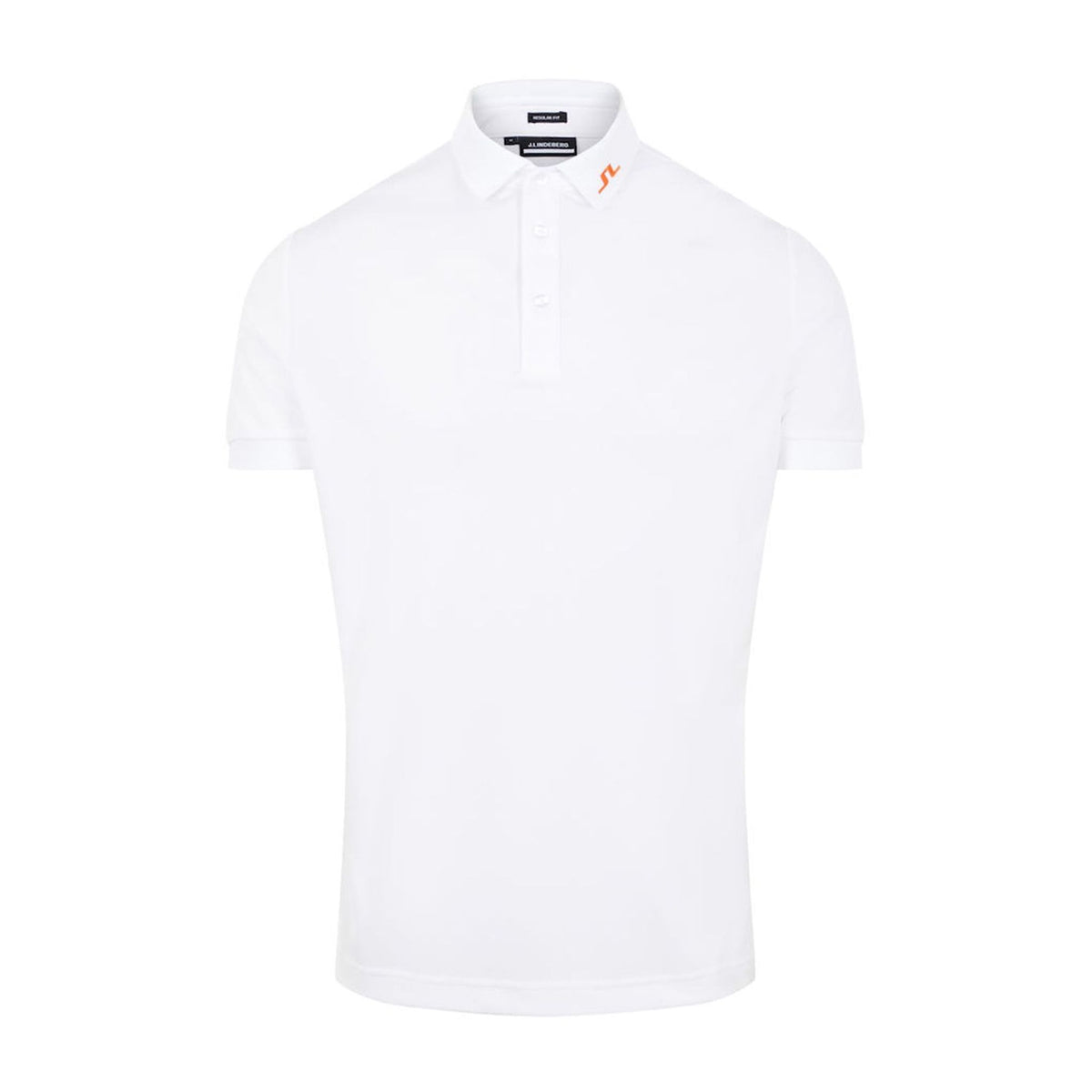 J. Lindeberg M Kv Regular Fit SS Polo White Herren