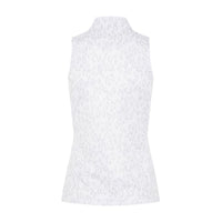 W Dena Polo SL Print Animal Grey White