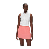 W Dena Polo SL Print Animal Grey White