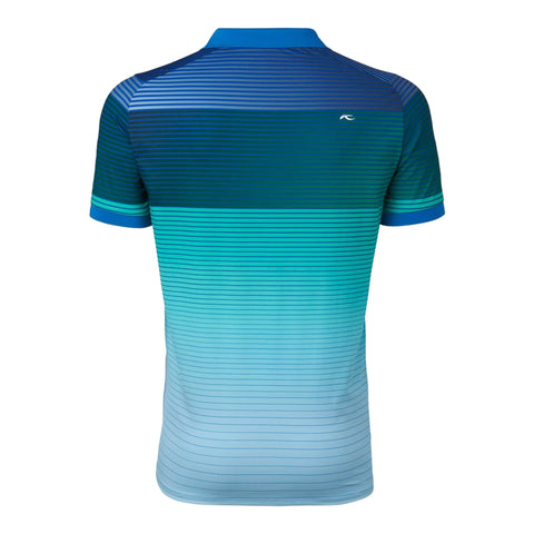 M Spot Printed SS Polo Bermudas Blue Herren