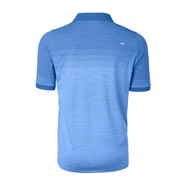 Kjus M Melange Fading SS Polo Strong Blue Mel Herren