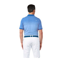 Kjus M Melange Fading SS Polo Strong Blue Mel Herren