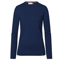 Kjus W Pullover V-Ausschnitt Kicki Atlanta Blau Meliert Damen