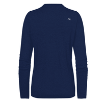 Kjus W Pullover V-Ausschnitt Kicki Atlanta Blau Meliert Damen