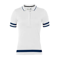 Kjus W Tana SS Polo White/Atlanta Blue Damen