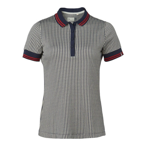 W Ella Structure SS Polo Atlanta Blue/Buttercr Damen