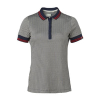 Kjus W Ella Structure SS Polo Atlanta Blue/Buttercr Damen