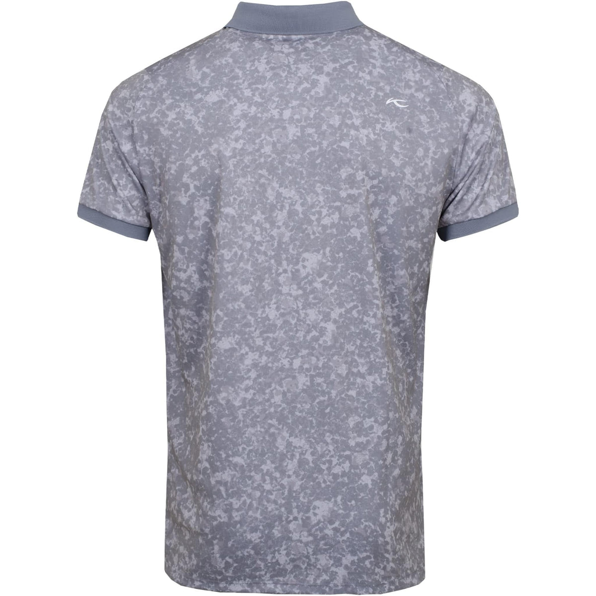 M Spot Printed SS Polo Stahlgrau/Silber Fog