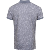 M Spot Printed SS Polo Stahlgrau/Silber Fog