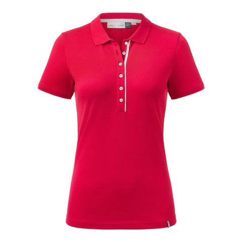 W Sanna SS Polo Jalapeno Red Damen